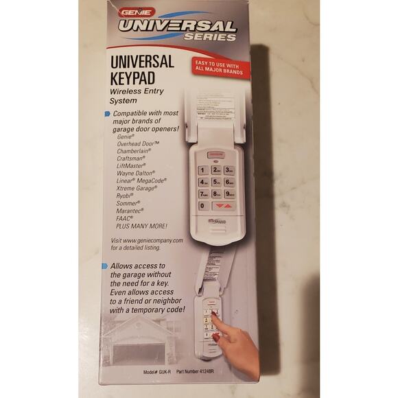 New Genie Universal Series Keypad Garage Door Opener Wireless Entry System - Picture 2 of 9